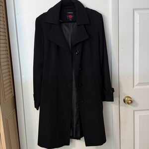 Gallery Classic Black Trench Coat